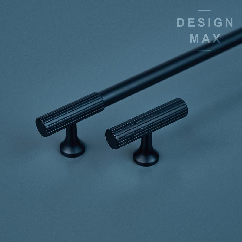 Signature Matte Black Solid Brass Cabinet Pull